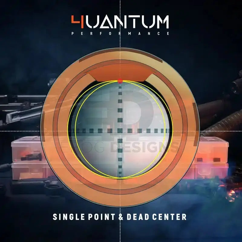 4uantum Friction Pro AEG bucking infographic illustrating its single-point dead-centre BB contact