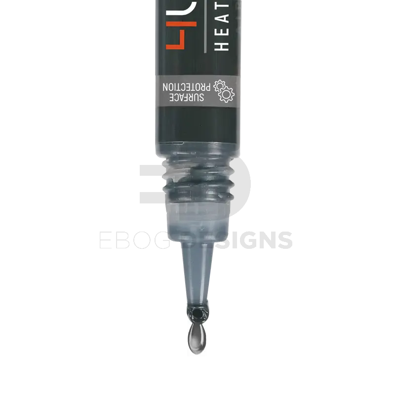 4uantum Heat Resistant Gear Lubricant precision nozzle close-up dispensing a drop of grey lubricant