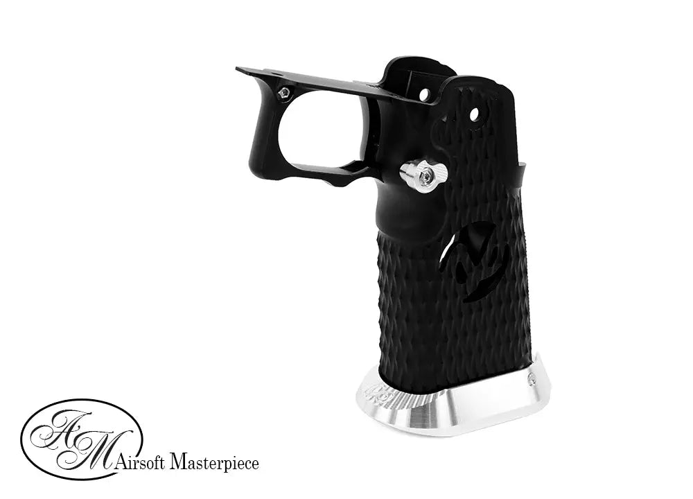 Airsoft Masterpiece Aluminum Grip for Hi-CAPA Type 8 - Infinity Hollow (Black) Airsoft Masterpiece - Airsoft 
