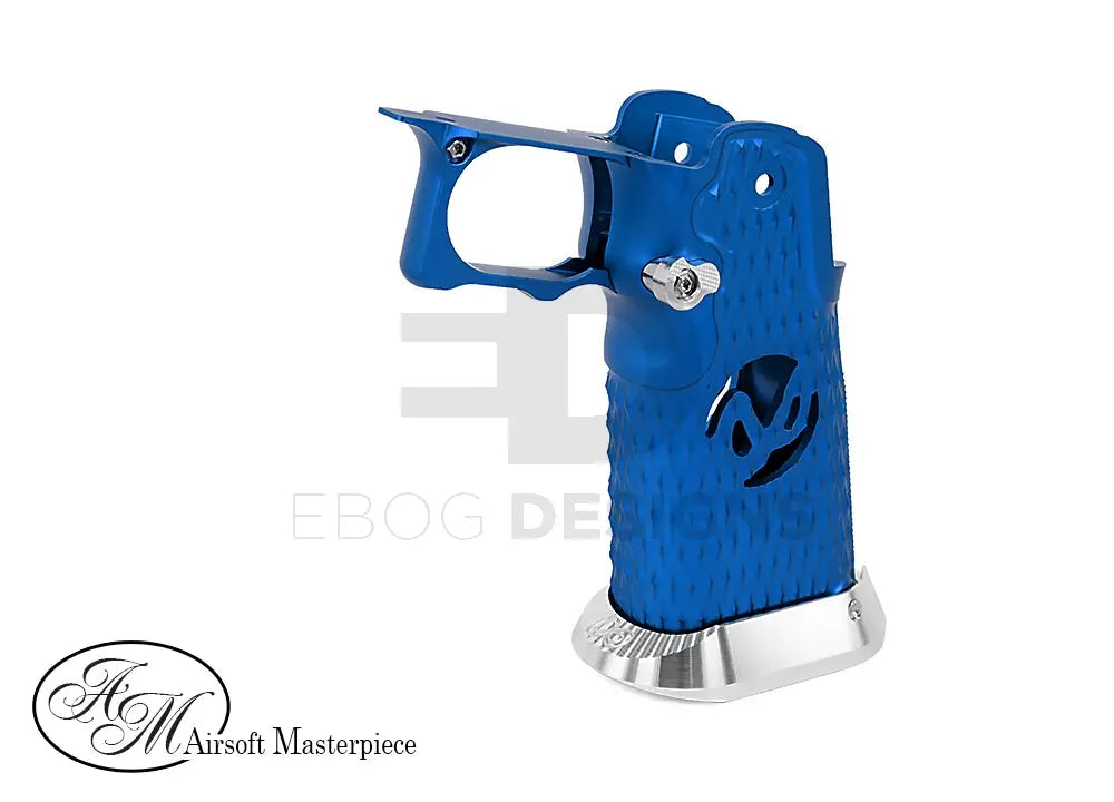 Airsoft Masterpiece Aluminum Grip for Hi-CAPA Type 8 - Infinity Hollow (Blue) Airsoft Masterpiece - Airsoft 