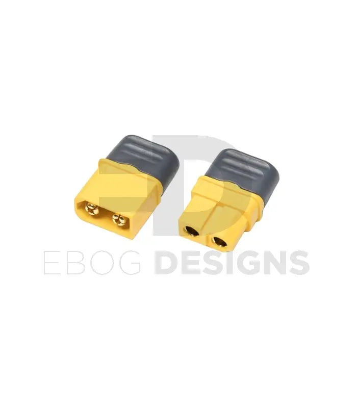 Amass XT60H connector - Pair with insulating caps Ebog Designs