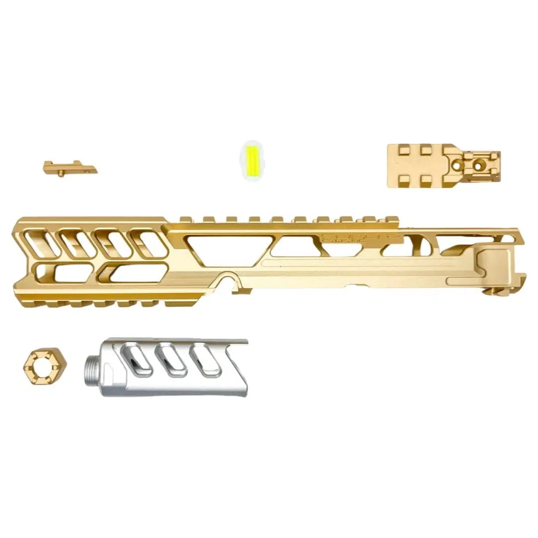 CTM - AAP-01/C FUKU-2 CNC UPPER SET - Long CUTOUT - Champagne gold/Silver CTM - Airsoft 