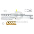 CTM - AAP-01/C FUKU-2 CNC UPPER SET - Long General - Silver/Champagne Gold CTM - Airsoft 