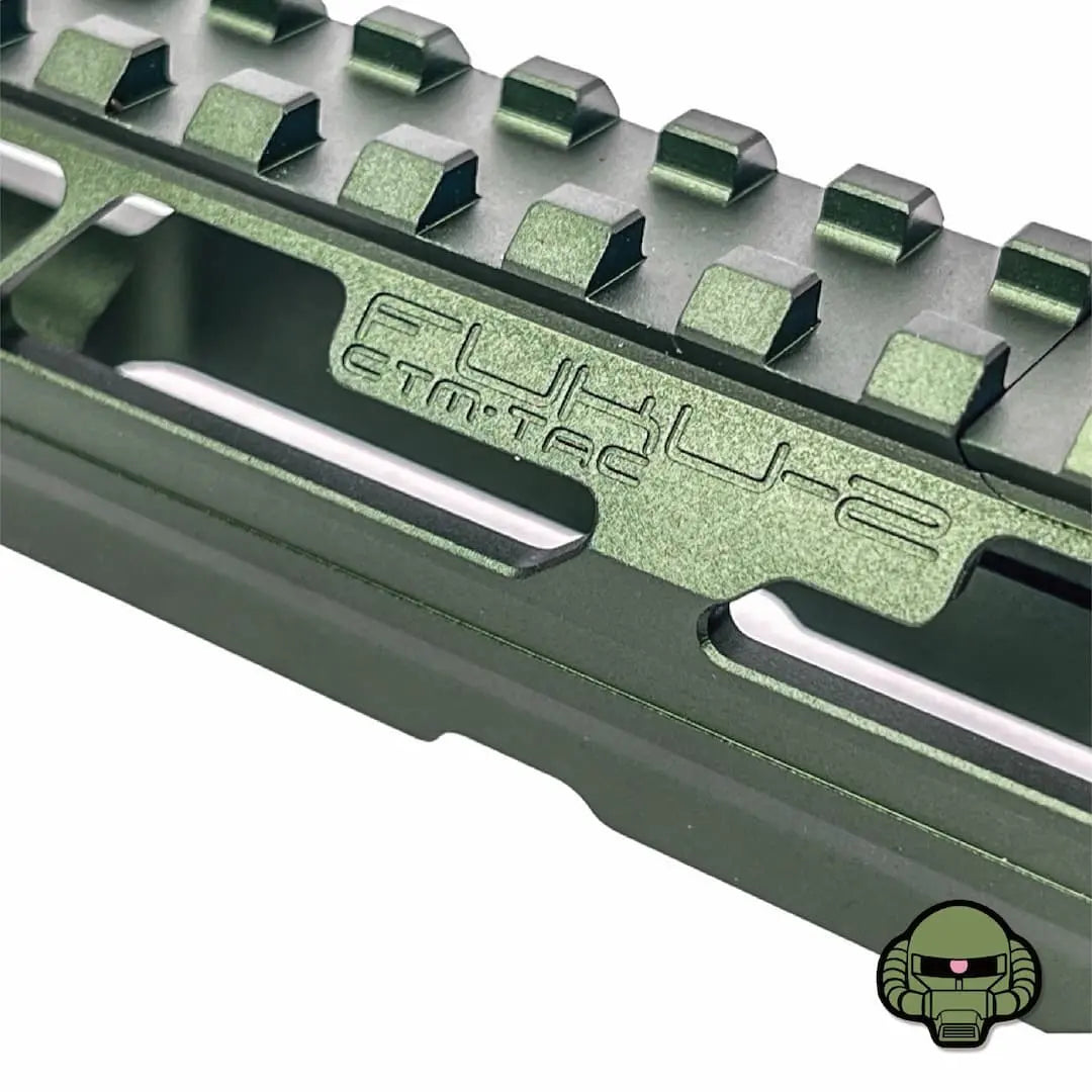 CTM - AAP-01/C FUKU-2 CNC UPPER SET V2 - Long CUTOUT - Army Green / Black CTM - Airsoft 