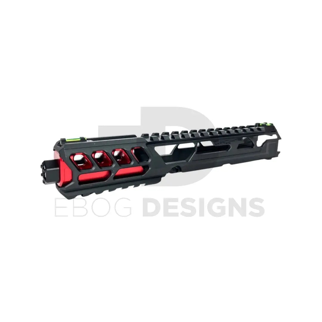 CTM - AAP-01/C FUKU-2 CNC UPPER SET V2 - Long CUTOUT - Black/Red CTM - Airsoft 