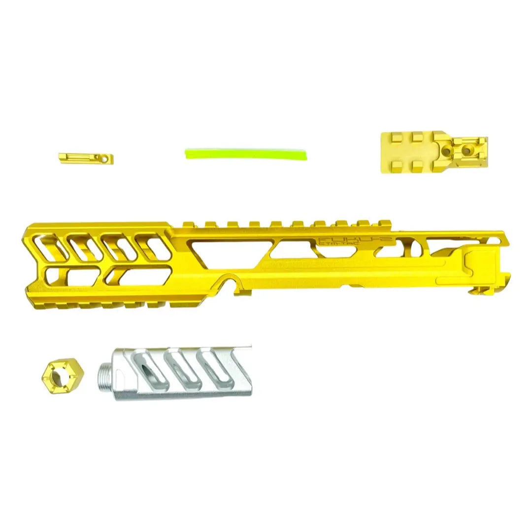 CTM - AAP-01/C FUKU-2 CNC UPPER SET V2 - Long CUTOUT - Gold/Silver CTM - Airsoft 