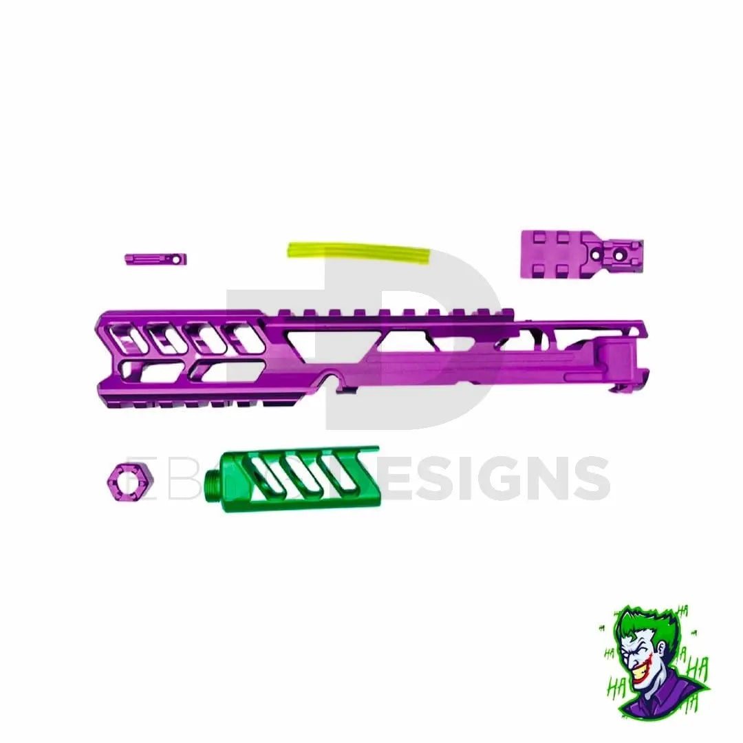 CTM - AAP-01/C FUKU-2 CNC UPPER SET V2 - Long CUTOUT - Purple / Green CTM - Airsoft 