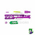 CTM - AAP-01/C FUKU-2 CNC UPPER SET V2 - Long CUTOUT - Purple / Green CTM - Airsoft 
