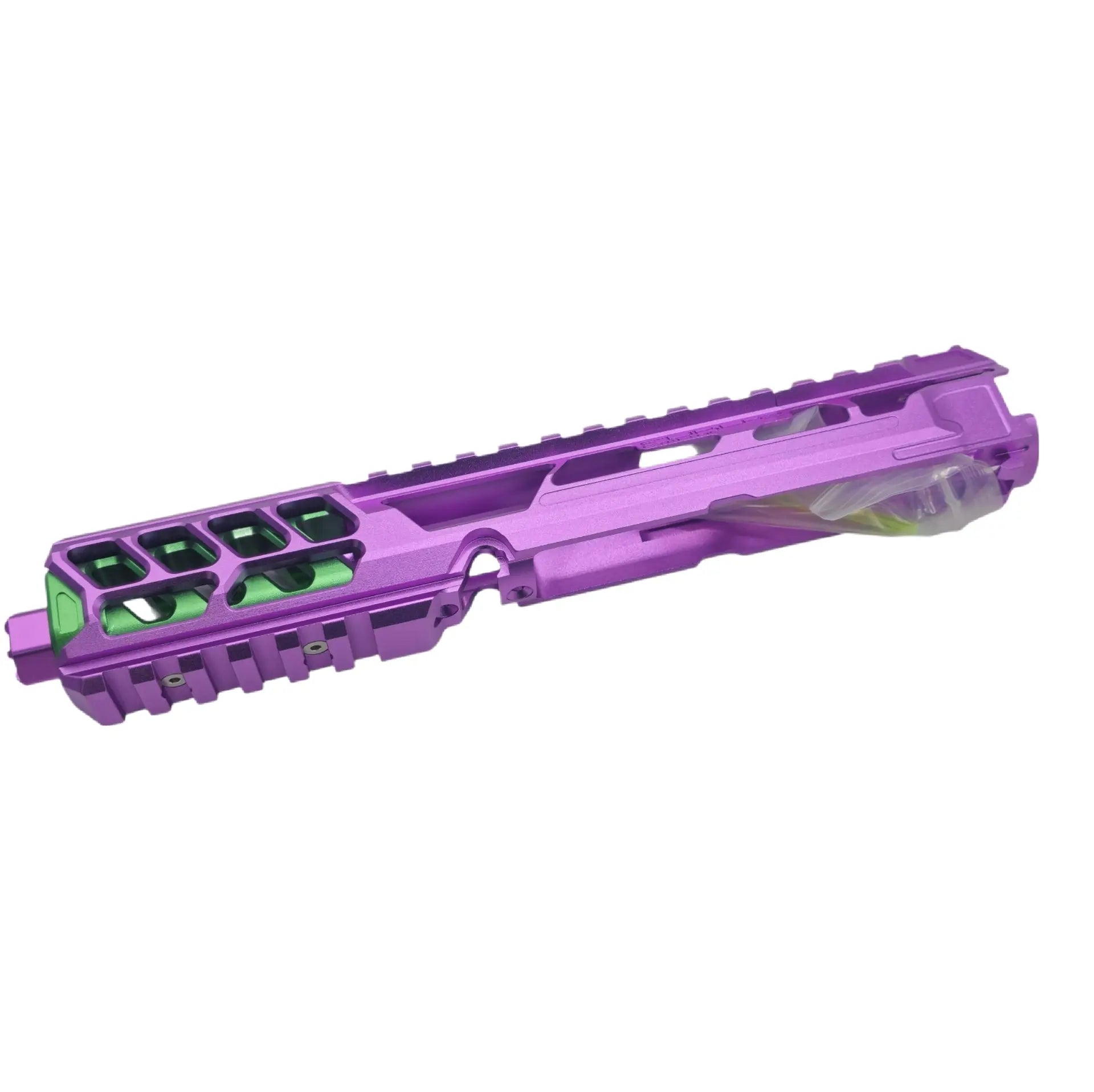 CTM - AAP-01/C FUKU-2 CNC UPPER SET V2 - Long CUTOUT - Purple (light) / Green CTM - Airsoft 