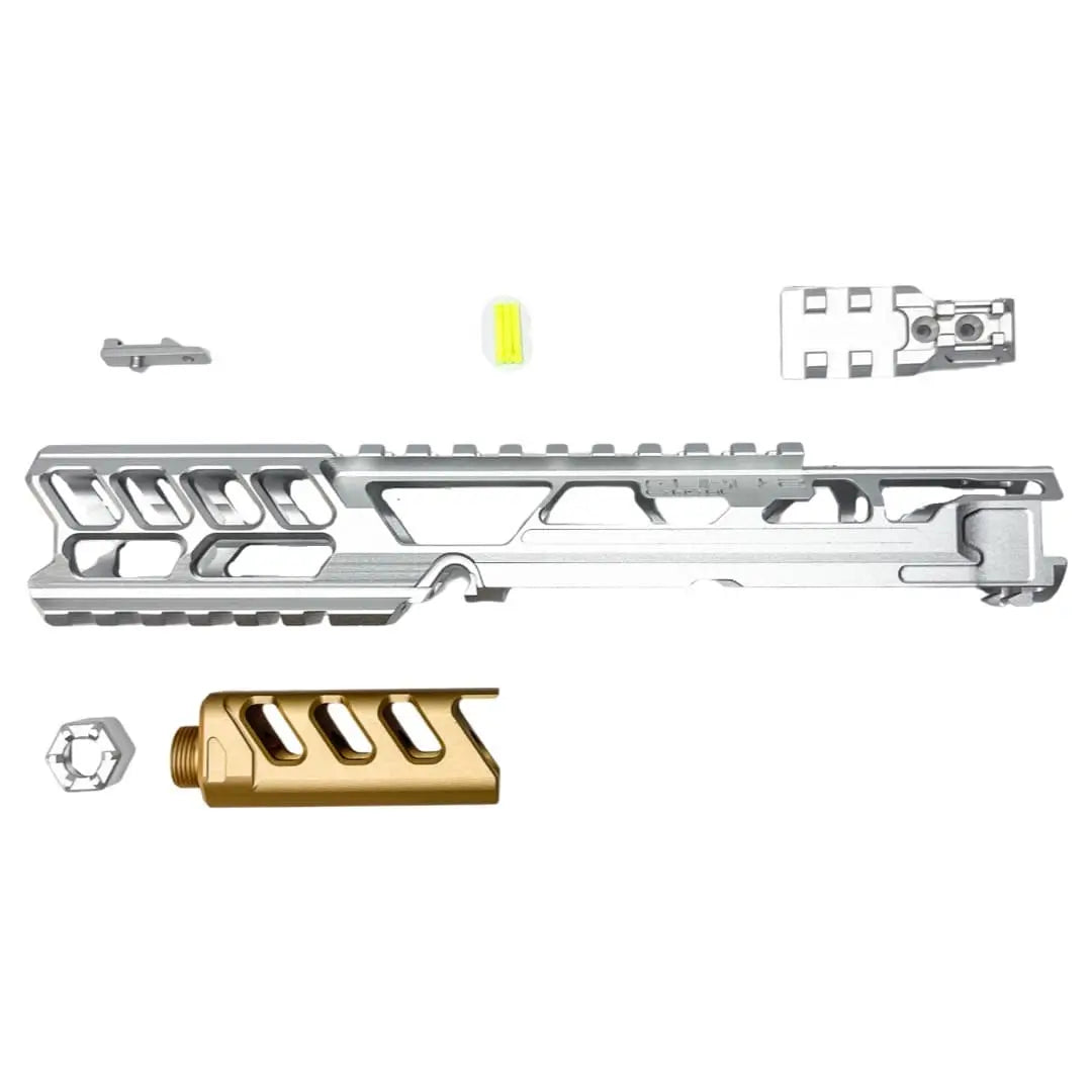 CTM - AAP-01/C FUKU-2 CNC UPPER SET V2 - Long CUTOUT - Silver/Champagne Gold CTM - Airsoft 