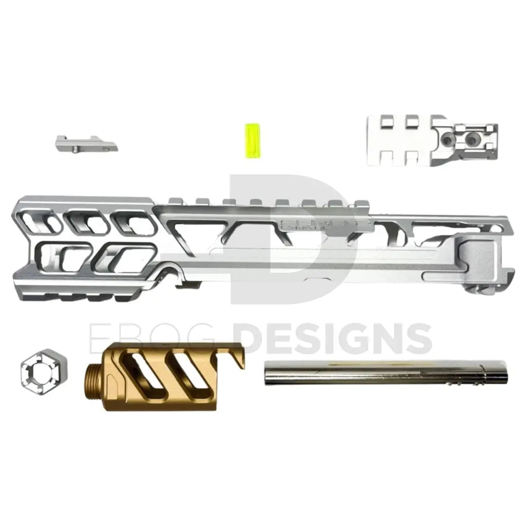 CTM - AAP-01/C FUKU-2 CNC UPPER SET V2 - Short CUTOUT - Silver/Champagne Gold CTM - Airsoft 