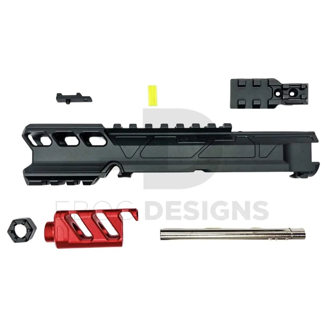 CTM - AAP-01/C FUKU-2 CNC UPPER SET V2 - Short General - Black/Red CTM - Airsoft 