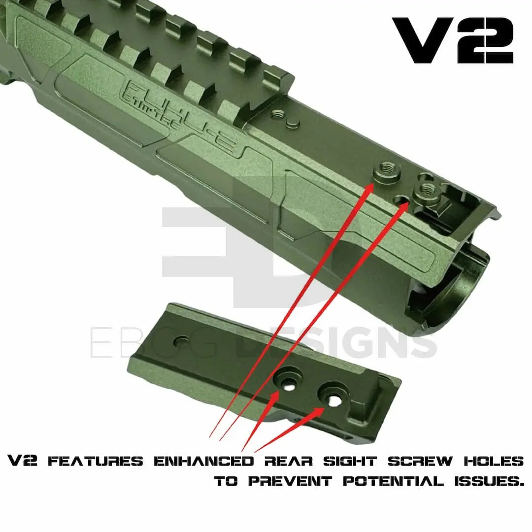 CTM - AAP-01/C FUKU-2 CNC UPPER SET V2 - Short General - Blue/Silver CTM - Airsoft 