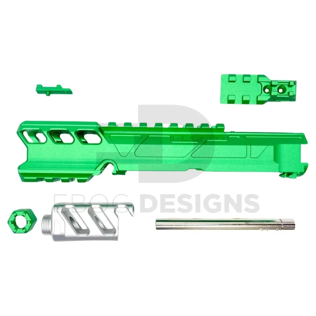 CTM - AAP-01/C FUKU-2 CNC UPPER SET V2 - Short General - Green/Silver CTM - Airsoft 