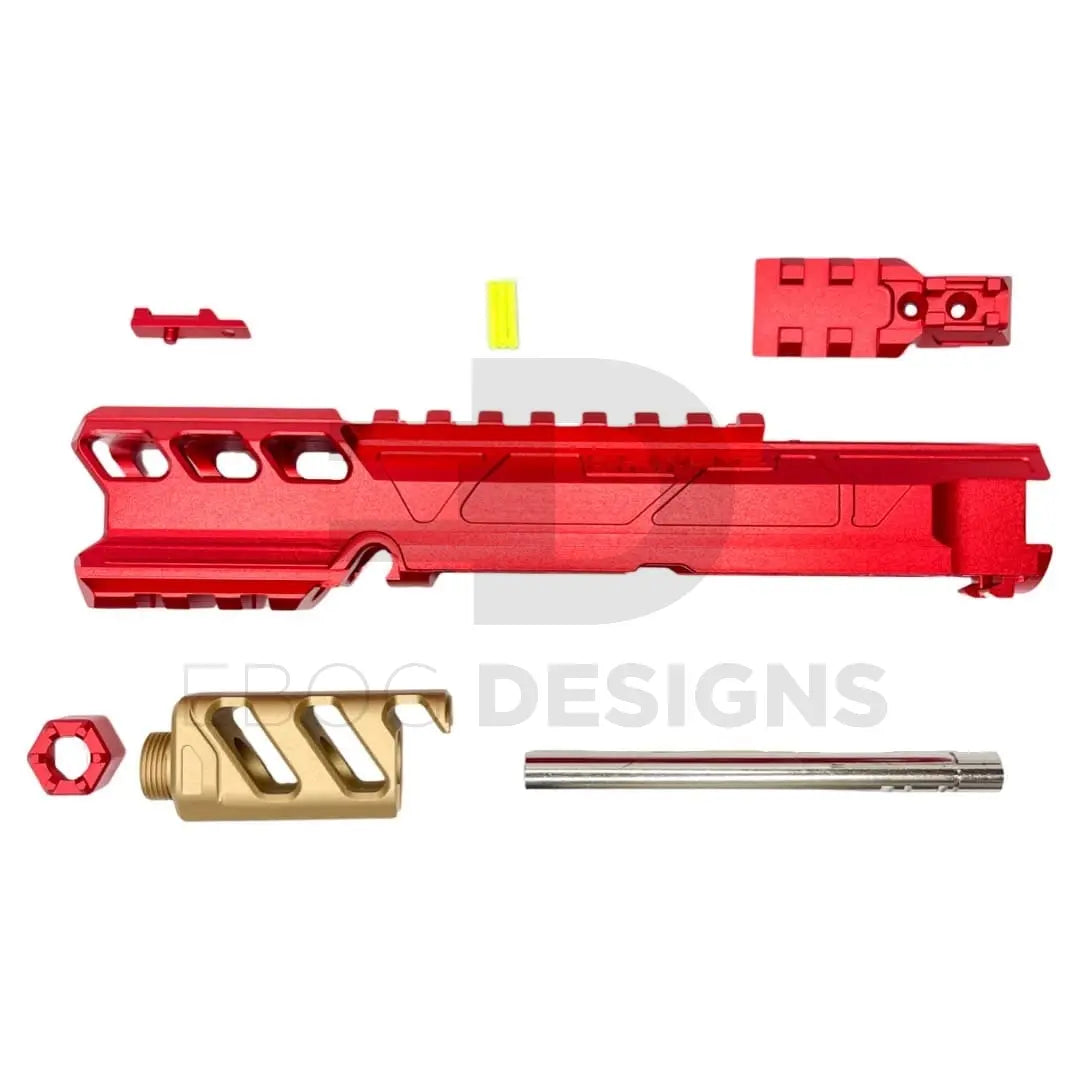 CTM - AAP-01/C FUKU-2 CNC UPPER SET V2 - Short General - Red/Champagne Gold CTM - Airsoft 