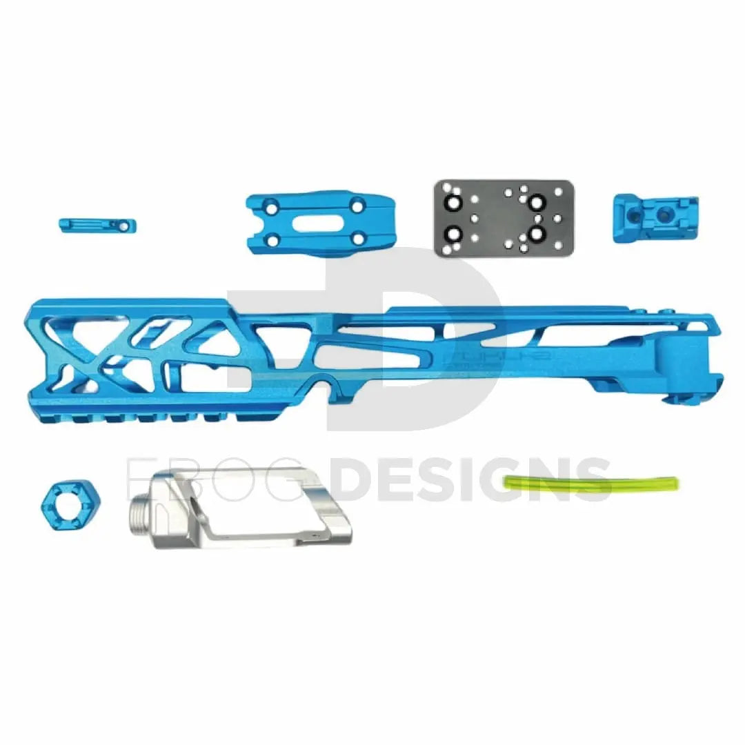 CTM - AAP-01/C FUKU-2 CNC UPPER - SKELETON - Blue / Silver CTM - Airsoft 