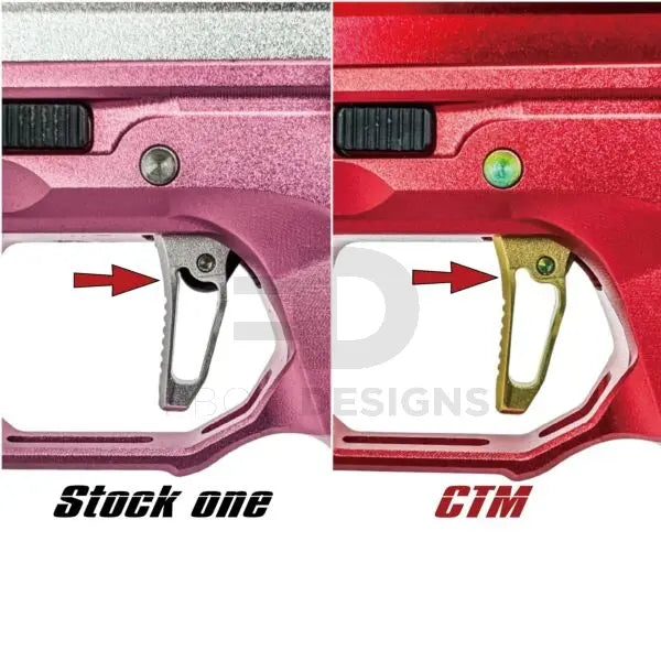 CTM CNC 7075 Aluminium Trigger Bar for AAP-01/C - Green CTM - Airsoft 