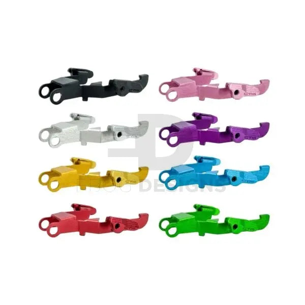CTM CNC 7075 Extended Bolt Release Set for AAP-01/C - Blue CTM - Airsoft 