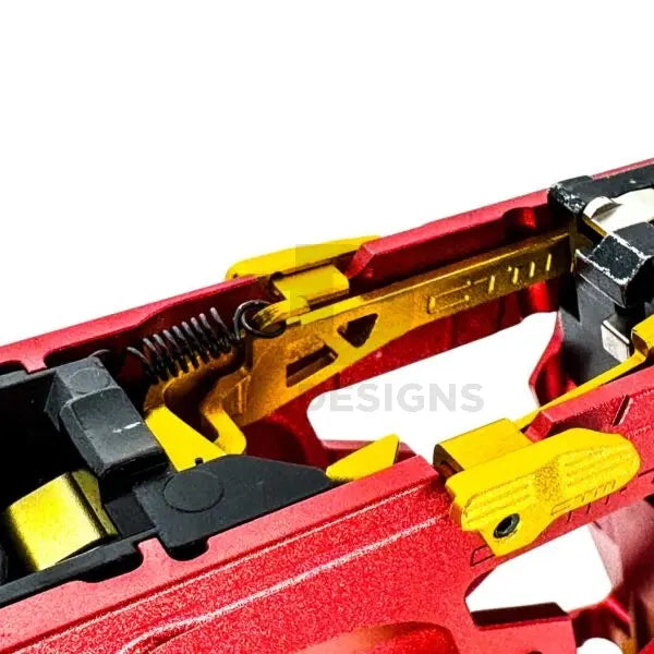 CTM CNC 7075 Extended Bolt Release Set for AAP-01/C - Blue CTM - Airsoft 