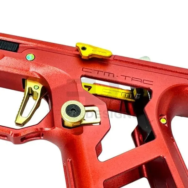 CTM CNC 7075 Extended Bolt Release Set for AAP-01/C - Blue CTM - Airsoft 