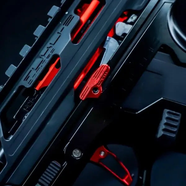 CTM CNC 7075 Extended Bolt Release Set for AAP-01/C - Blue CTM - Airsoft 