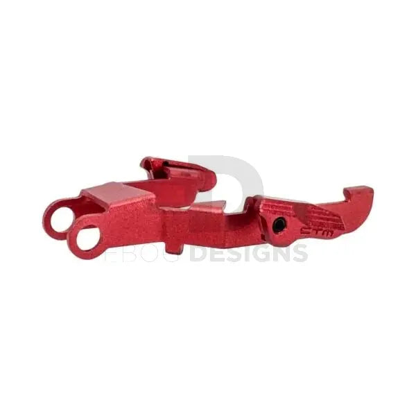 CTM CNC 7075 extended bolt release set for AAP-01/C, red