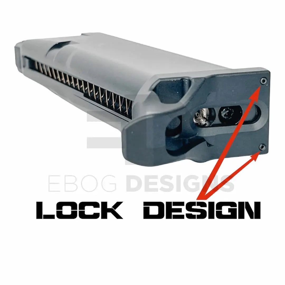 CTM - FUKU-2 CNC Magazine Floor Base Plate - For WE Glock / AAP-01/C - Silver CTM - Airsoft 