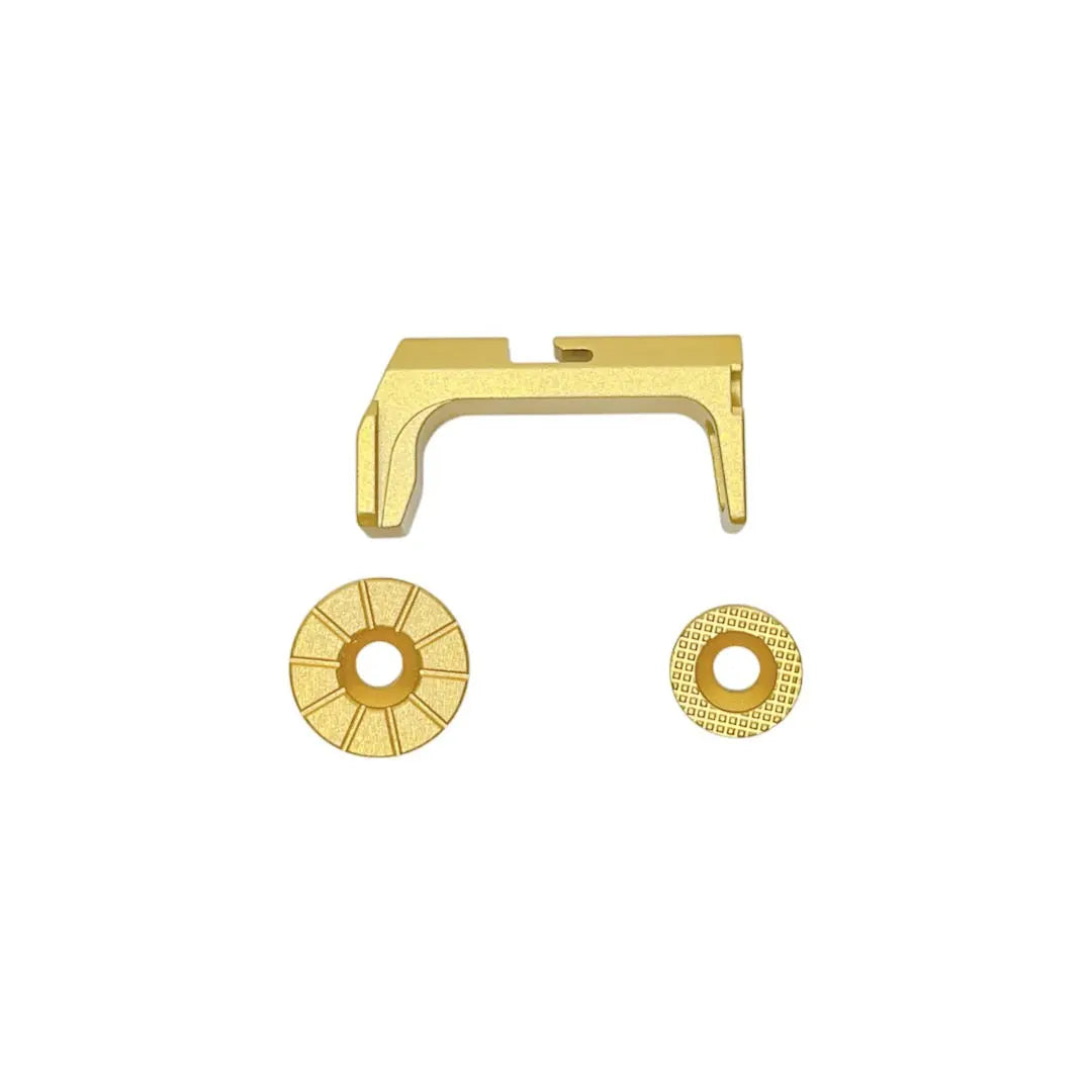 CTM - FUKU-2 Frame CNC Magazine Release Set - Gold CTM - Airsoft 