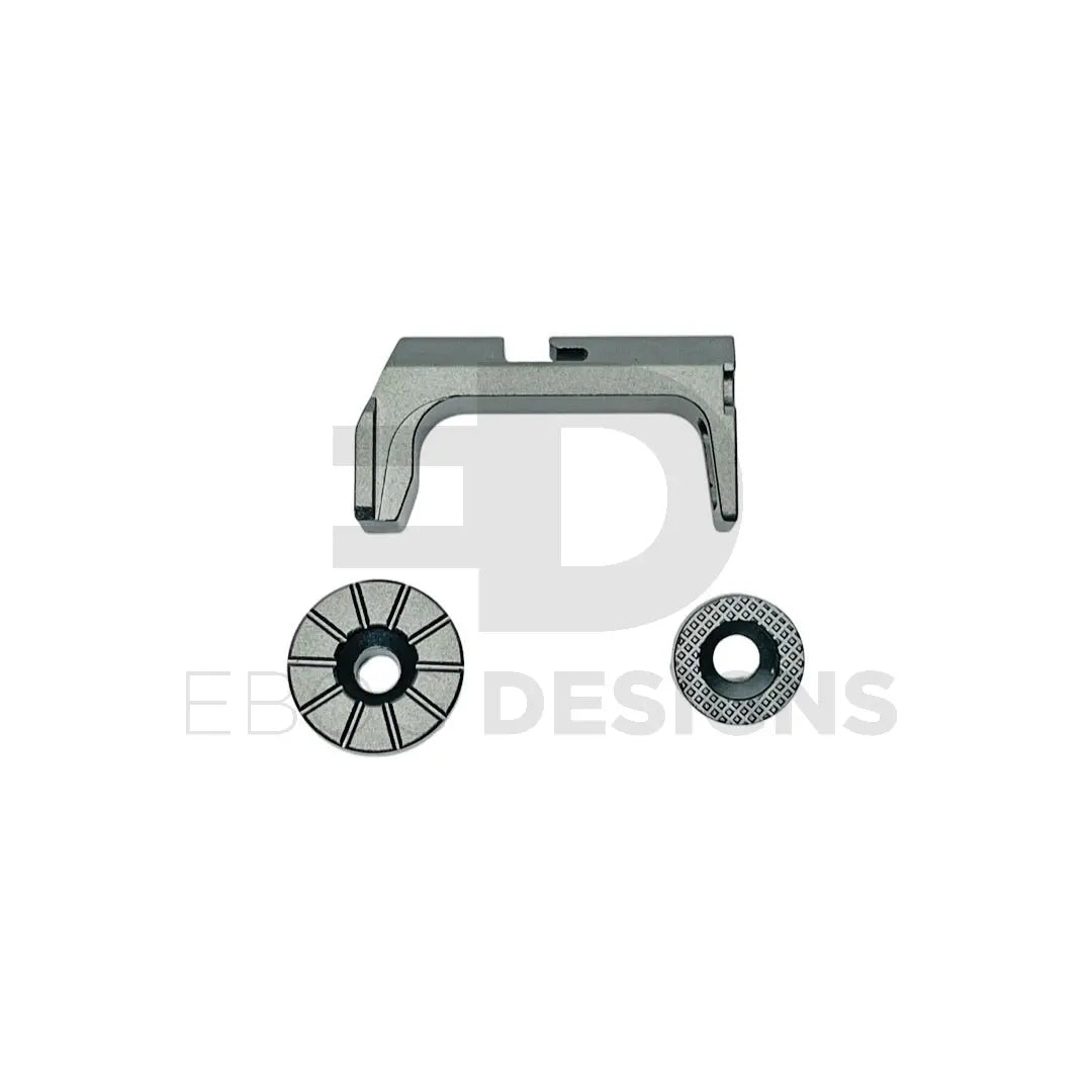CTM - FUKU-2 Frame CNC Magazine Release Set - Grey CTM - Airsoft 