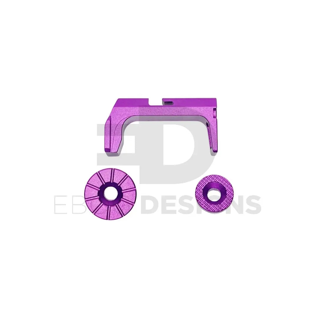CTM - FUKU-2 Frame CNC Magazine Release Set - Purple CTM - Airsoft 