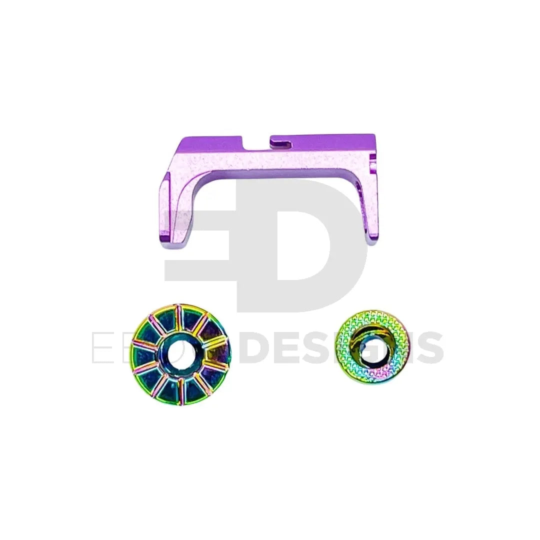 CTM - FUKU-2 Frame CNC Magazine Release Set - Rainbow CTM - Airsoft 