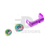 CTM - FUKU-2 Frame CNC Magazine Release Set - Rainbow CTM - Airsoft 