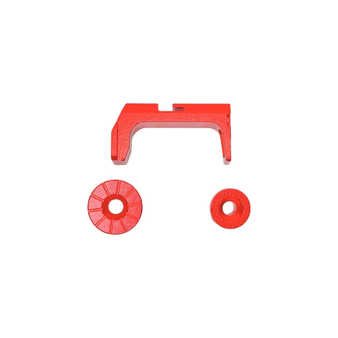 CTM - FUKU-2 Frame CNC Magazine Release Set - Red CTM - Airsoft 