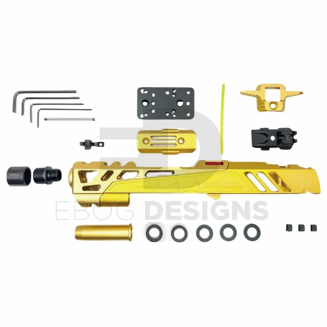 CTM - Flatline Hi-Capa 5.1 Split Slide Kit - Gold CTM - Airsoft 