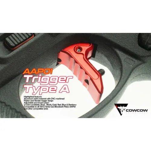 CowCow Aluminum AAP01 Trigger Type A - Gold CowCow - Airsoft 