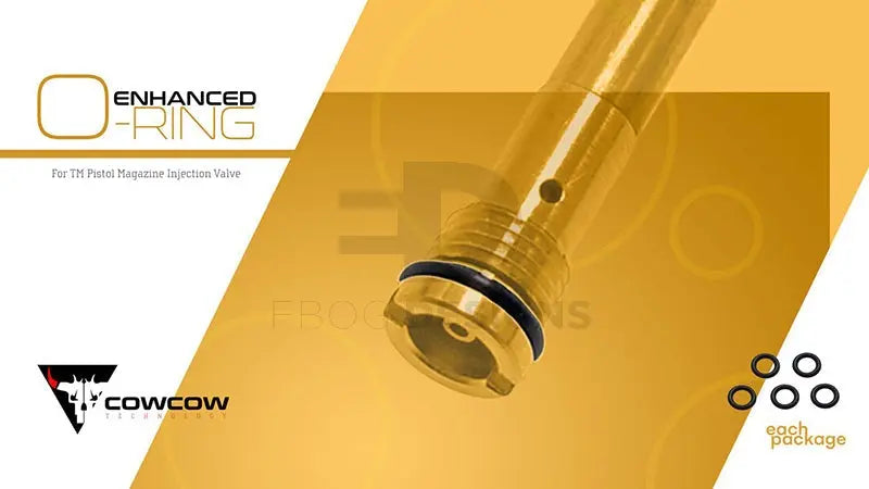 CowCow Injection Valve Enhanced O-Ring for Marui Magazine (5PCS Pack) Ebog Designs - Airsoft 