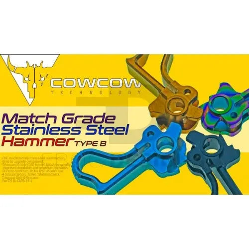 CowCow Match Grade Stainless Steel Hammer Type B For TM Hi-Capa / 1911 (Rainbow) CowCow - Airsoft 