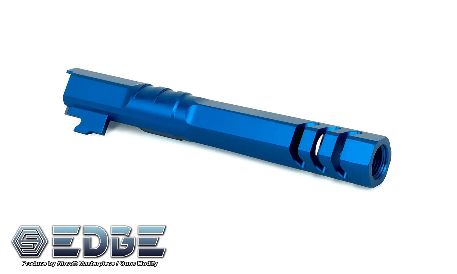 EDGE Custom “HEXA" Aluminum Outer Barrel for Hi-CAPA 5.1 - Blue EDGE - Airsoft 