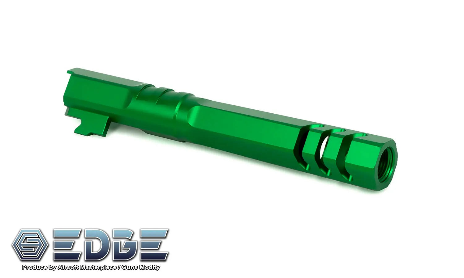 EDGE Custom “HEXA" Aluminum Outer Barrel for Hi-CAPA 5.1 - Green EDGE - Airsoft 