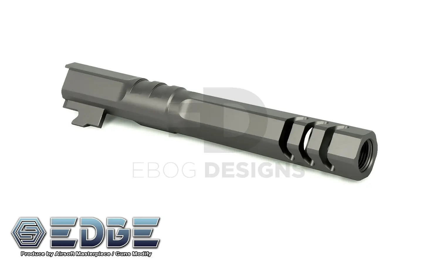 EDGE Custom “HEXA" Aluminum Outer Barrel for Hi-CAPA 5.1 - Grey EDGE - Airsoft 