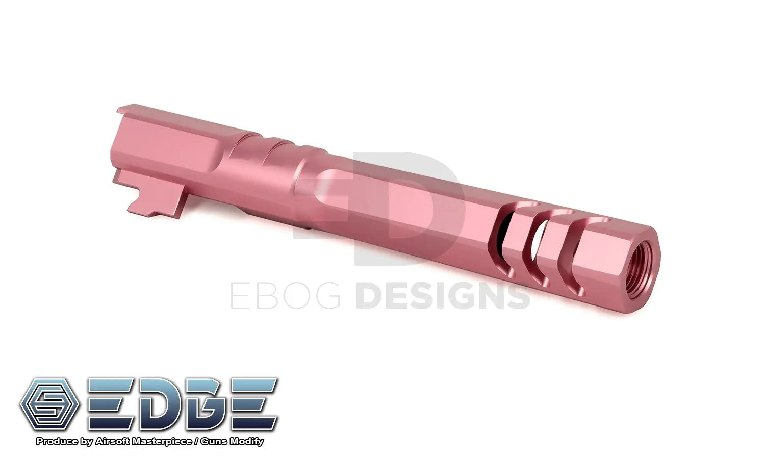 EDGE Custom “HEXA" Aluminum Outer Barrel for Hi-CAPA 5.1 - Pink EDGE - Airsoft 
