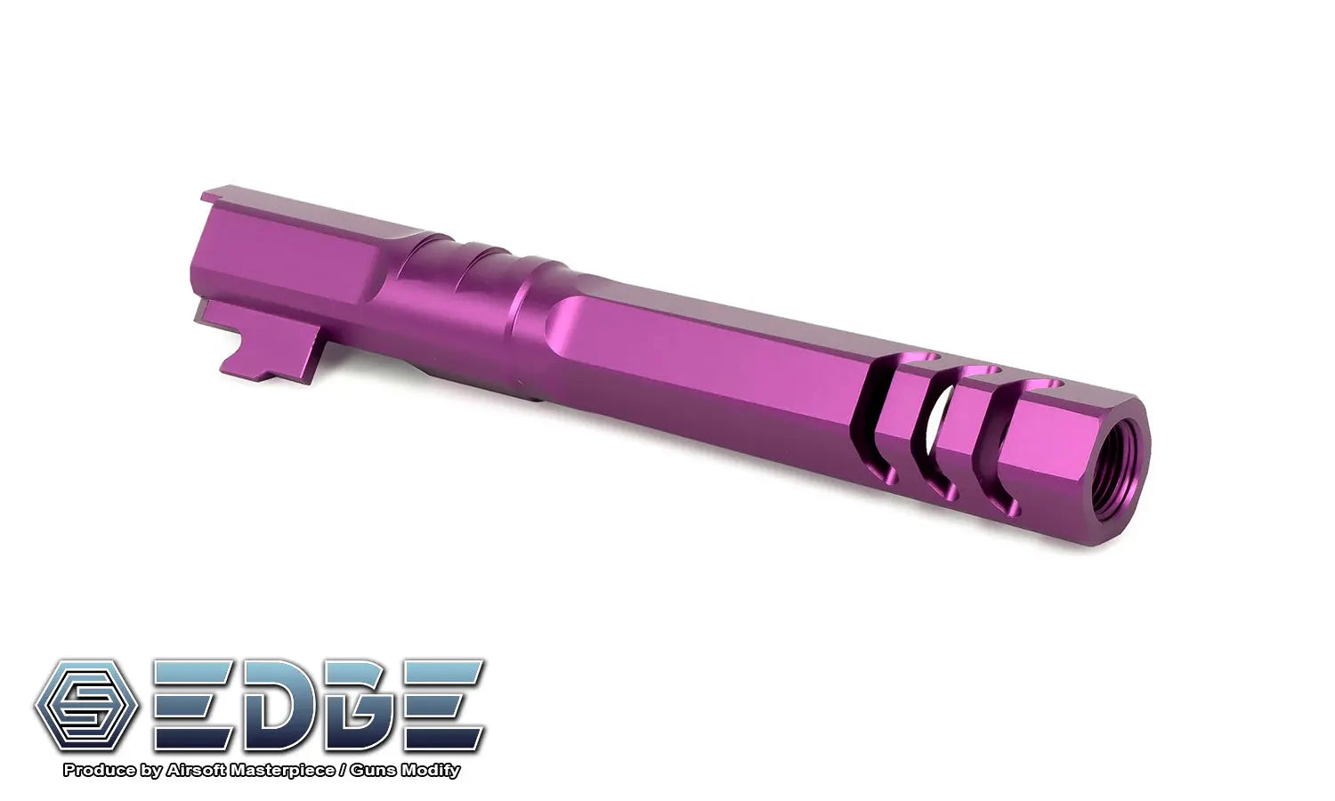 EDGE Custom “HEXA" Aluminum Outer Barrel for Hi-CAPA 5.1 - Purple EDGE - Airsoft 