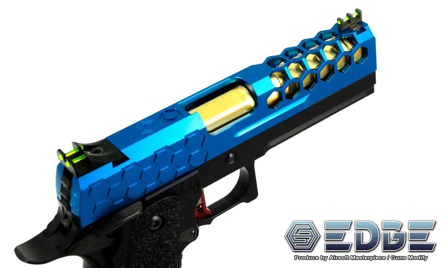 EDGE “HIVE” Aluminum Standard Slide for Hi-CAPA 4.3 - Gold EDGE - Airsoft 