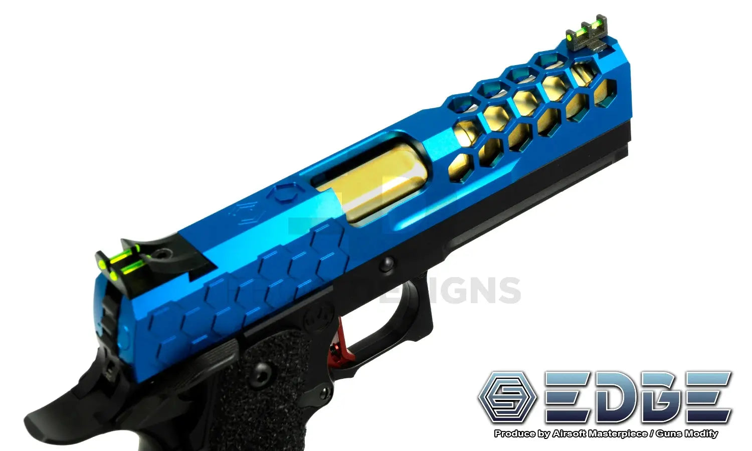 EDGE “HIVE” Aluminum Standard Slide for Hi-CAPA 4.3 - Purple EDGE - Airsoft 