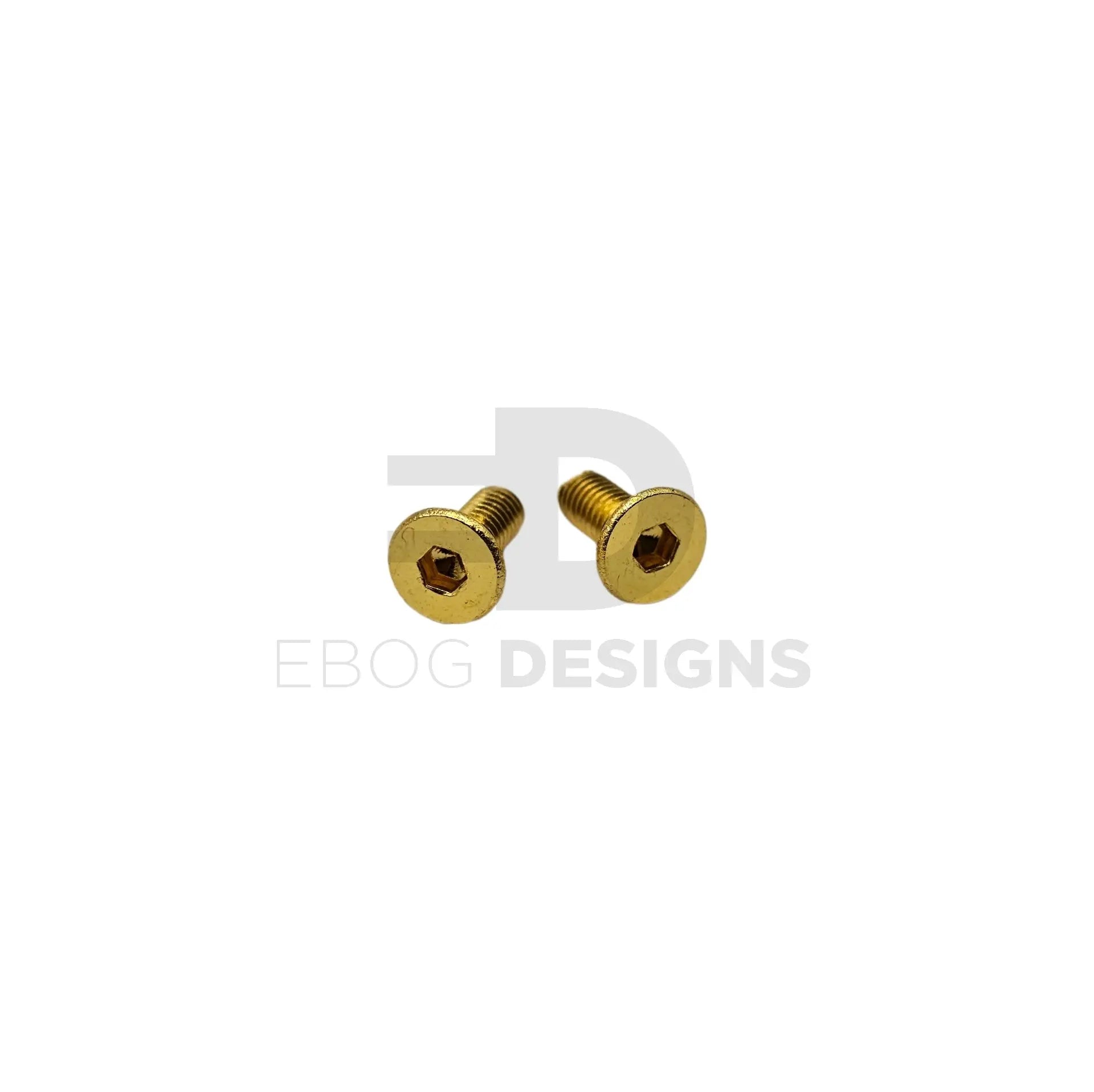 Ebog Designs AAP-01 XL trigger housing side screws, gold, two countersunk hex-socket screws