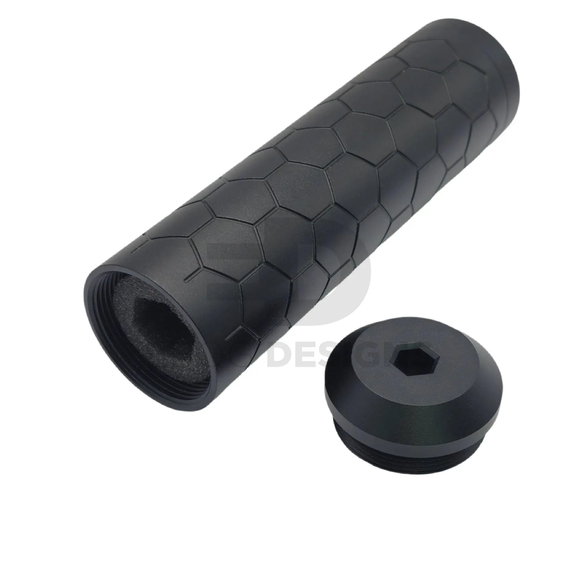 Ebog Designs Brighter C tracer insert fitted inside the XL Hexx suppressor