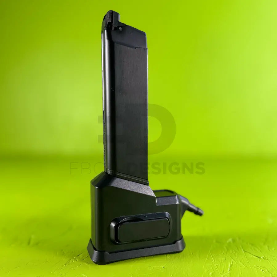 AirTac Glock / AAP-01 to M4 HPA adapter, injection moulded, shown from another angle