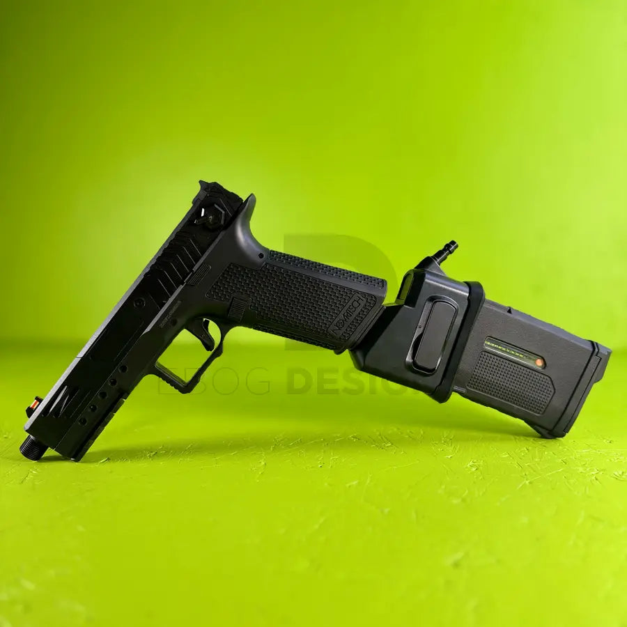 AirTac Glock / AAP-01 to M4 HPA adapter, injection moulded, shown from another angle