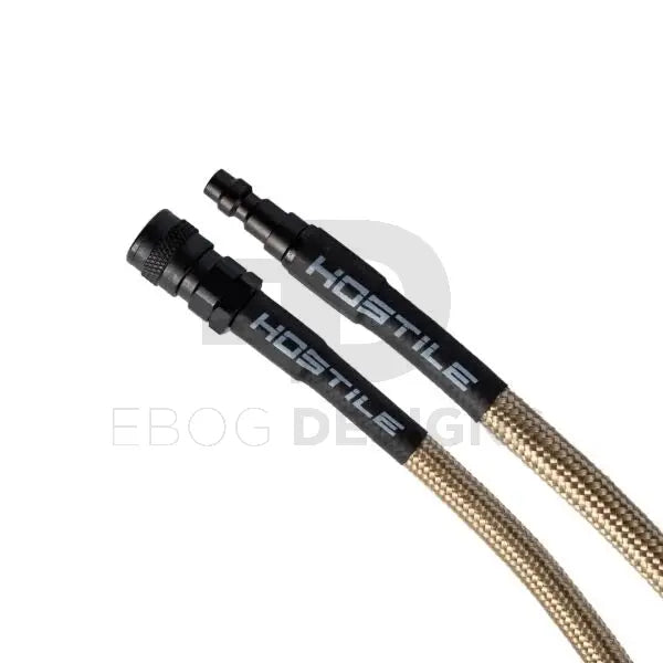 HK Army Hostile AWS Flex Remote Line 42" Hose - Gold Ebog Designs - Airsoft 