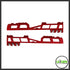 LA Capa Customs 5.1 “Hyper” Aluminum Slide - Red Ebog Designs - Airsoft 